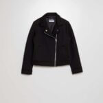 Veste fille zippée asymétrique – Kiabi (Noir ou Rose)