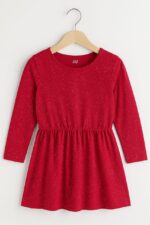 Robe fille H&M – Rouge à manches longues