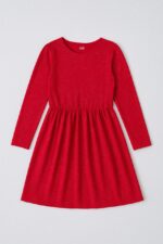 Robe fille H&M – Rouge à manches longues - Image 2