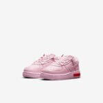 Air Force Enfant – Rose Foam avec Détails Rouges - Image 2