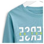 T-shirt garçon manches longues vert – Inextenso 100% coton - Image 2