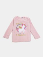 Pyjama chaud fille "Unicorn & Rembo" – Rose & Gris – Pepco - Image 2