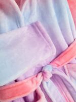 Peignoir fille Primark à capuche multicolore pastel – du 6 ans au 14 ans - Image 4