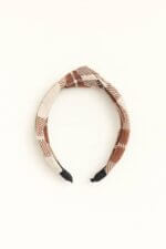 Robe fille à carreaux avec serre-tête assorti – manches longues - Image 3