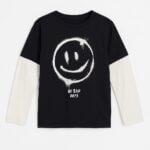 T-shirt manches longues garçon – 2 modèles tendance