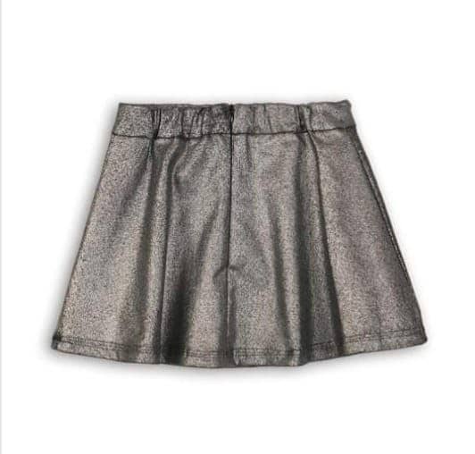 IMG-20250827-WA0003 Jupe argentée fille – Coupe évasée et tissu métallisé - Image 1