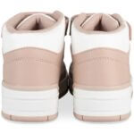 Baskets montantes fille – Rose et blanc - Image 3