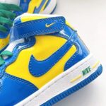 Nike Air Force garçon – Baskets montantes jaune et bleu - Image 5