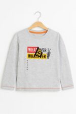 T-shirt garçon manches longues 1-16 ans – Disponible en 5 couleurs