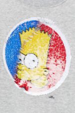 Sweatshirt garçon Bart Simpson – Sequins réversibles gris - Image 3