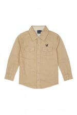 Chemise garçon manches longues – 3 couleurs, du 2 au 12 ans - Image 3