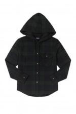Chemise à capuche garçon à carreaux – 5 couleurs, du 2 au 12 ans - Image 2