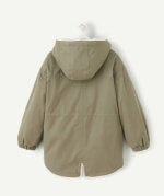 Veste fille TAPE À L’ŒIL double face – Fourrure & kaki - Image 4