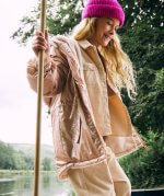 Veste fille TAPE À L’ŒIL hiver – Effet brillant rose - Image 2