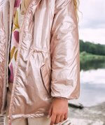 Veste fille TAPE À L’ŒIL hiver – Effet brillant rose - Image 4