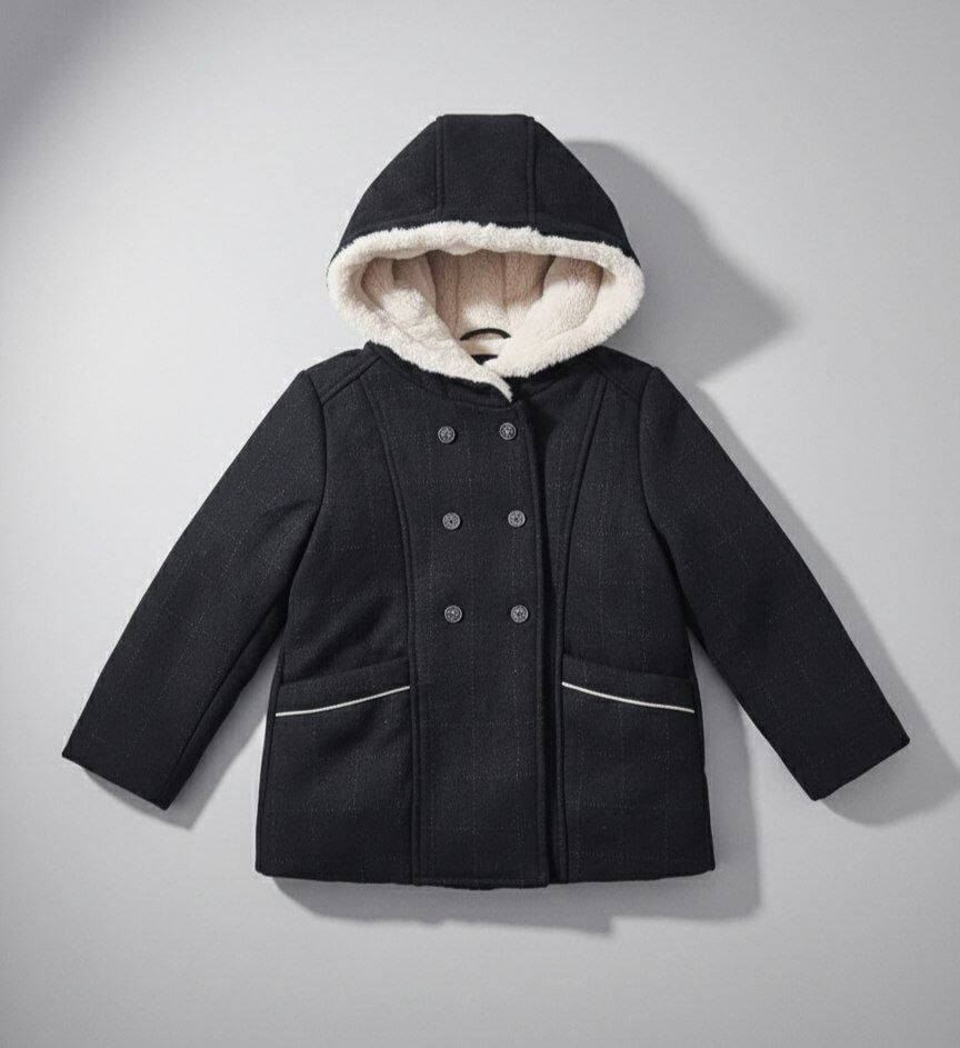 IMAGE 2025-11-26 18:32:02 Manteau fille chic noir doublure chaude - Image 1