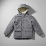 Veste garçon grise doublée chaude