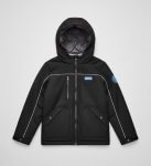 Veste chaude garçon noir avec doublure matelassée