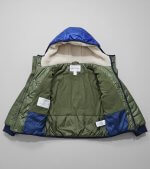 🧥 Veste matelassée d’hiver pour garçon – bicolore avec capuche chaude - Image 2