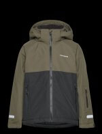 🧥 Veste imperméable garçon – Style bicolore kaki & noir Produit spécial pour garçons ✔️