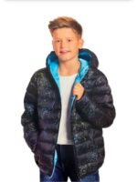 Veste garçon hiver 13-14 ans – Doudoune chaude imprimée splash - Image 3