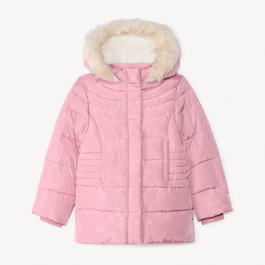 IMG-20251114-WA0023 Manteau fille rose Orchestra avec capuche en fausse fourrure - Image 1