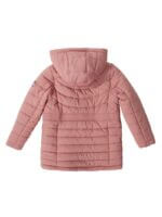 Manteau fille rose avec capuche – Doublure chaude – 5 à 14 ans - Image 2