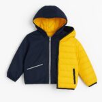 Veste garçon double face – 3 à 14 ans – Bleu/Jaune & Vert/Argent - Image 4