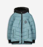 Veste garçon hiver – Disponible en bleu et rouge - Image 2