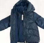 Veste d’hiver bébé fille Grain de Blé – Rose & Bleu Marine – 6 mois à 3 ans - Image 4