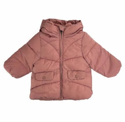 Veste d’hiver bébé fille Grain de Blé – Rose & Bleu Marine – 6 mois à 3 ans