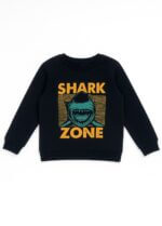 Sweat garçon bleu nuit à imprimés variés – 6 à 12 ans