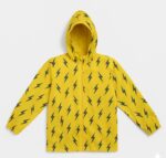 Veste imperméable enfant unisexe – Jaune & Gris – 3 à 8 ans - Image 2