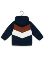 Veste garçon tricolore Grain de Blé – Bleu Marine / Blanc / Marron – 5 ans - Image 2