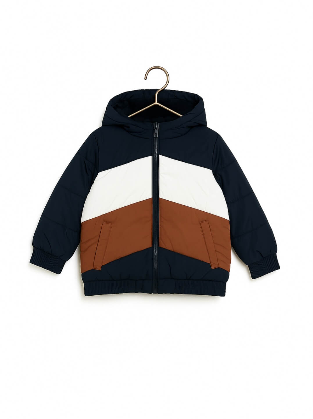 Screenshot_20251109_165125_ChatGPT Veste garçon tricolore Grain de Blé – Bleu Marine / Blanc / Marron – 5 ans - Image 1