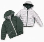 Veste garçon double face – 3 à 14 ans – Bleu/Jaune & Vert/Argent - Image 5