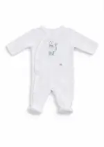 Grenouillère bébé mixte en coton doux – 0 à 1 mois - Image 4