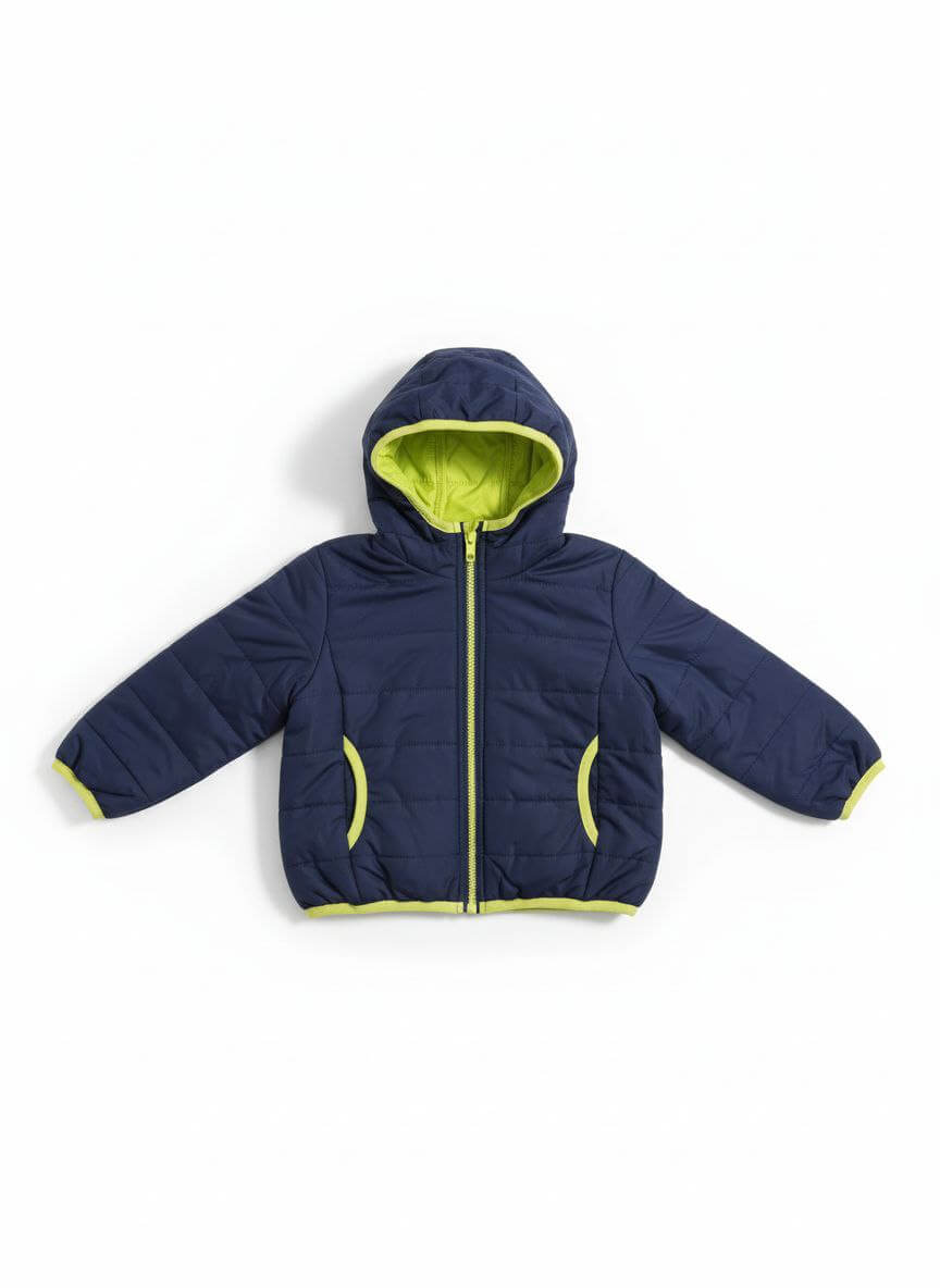 IMAGE 2025-12-01 18:14:34 Doudoune garçon bicolore à capuche (6 mois à 2 ans) - Image 1