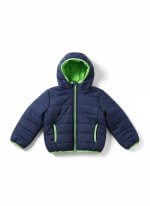 Doudoune garçon bicolore à capuche (6 mois à 2 ans) - Image 2