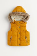 Gilet sans manches doublé fourrure pour fille - Image 3