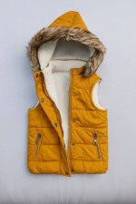 Gilet sans manches doublé fourrure pour fille - Image 4