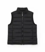 Gilet matelassé garçon noir sans manches (7 à 14 ans)