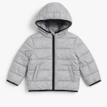 Doudoune garçon légère à capuche – Gris (9 mois à 8 ans)