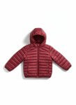 Doudoune garçon à capuche – Rouge bordeaux