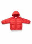 Doudoune garçon à capuche – Rouge vif