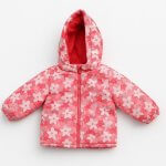 Doudoune fille imprimée fleurs – Rose