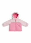 Veste chaude fille bicolore – Rose pâle & Rose