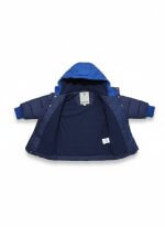 Doudoune bébé garçon – Bleu marine & Bleu roi - Image 2