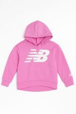 Sweat à capuche fille New Balance – Rose (5 à 12 ans)