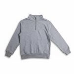 Sweat zippé New Balance pour garçons – Gris / Noir - Image 2